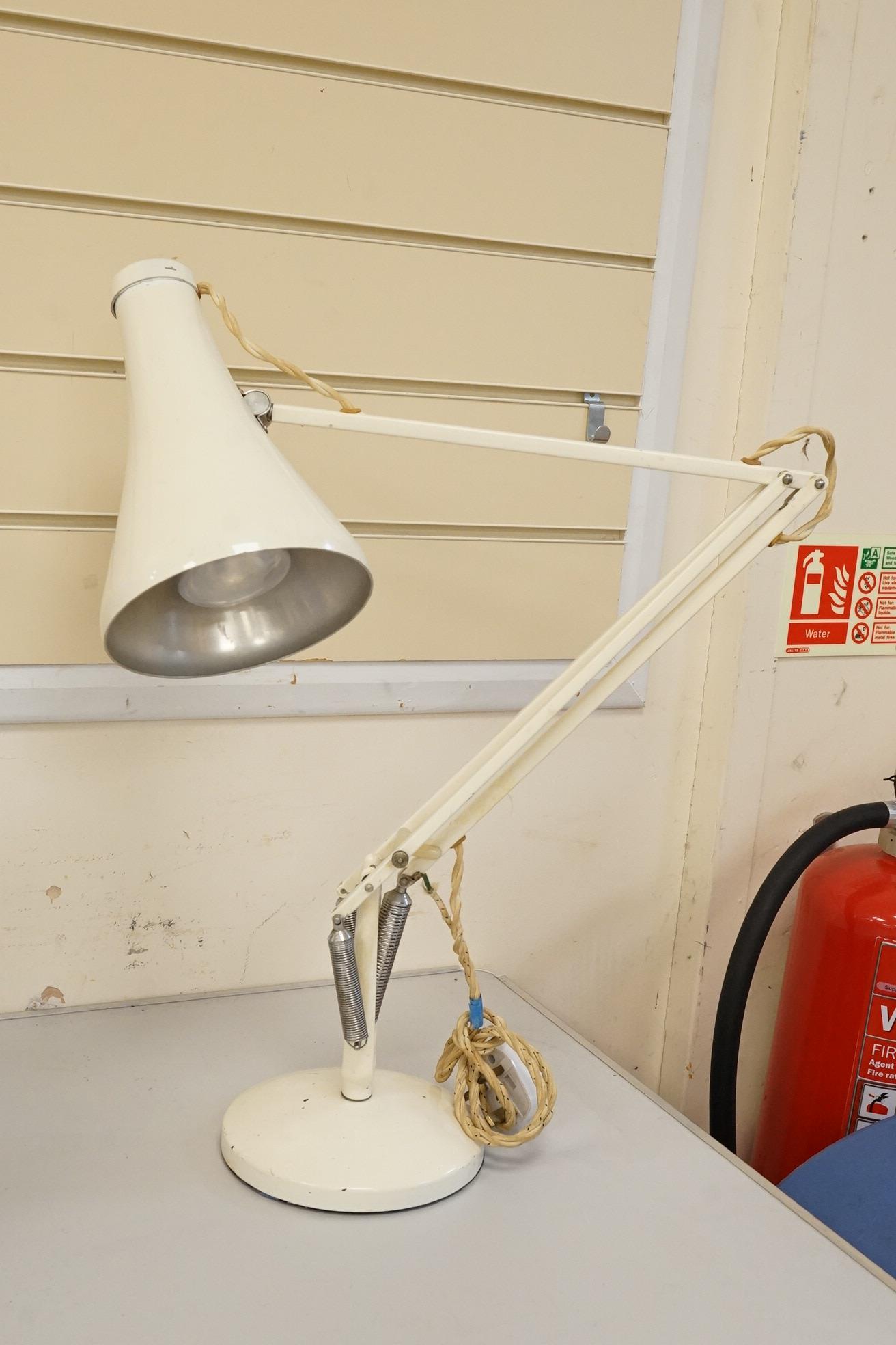 A vintage 1970s Herbert Terry anglepoise lamp